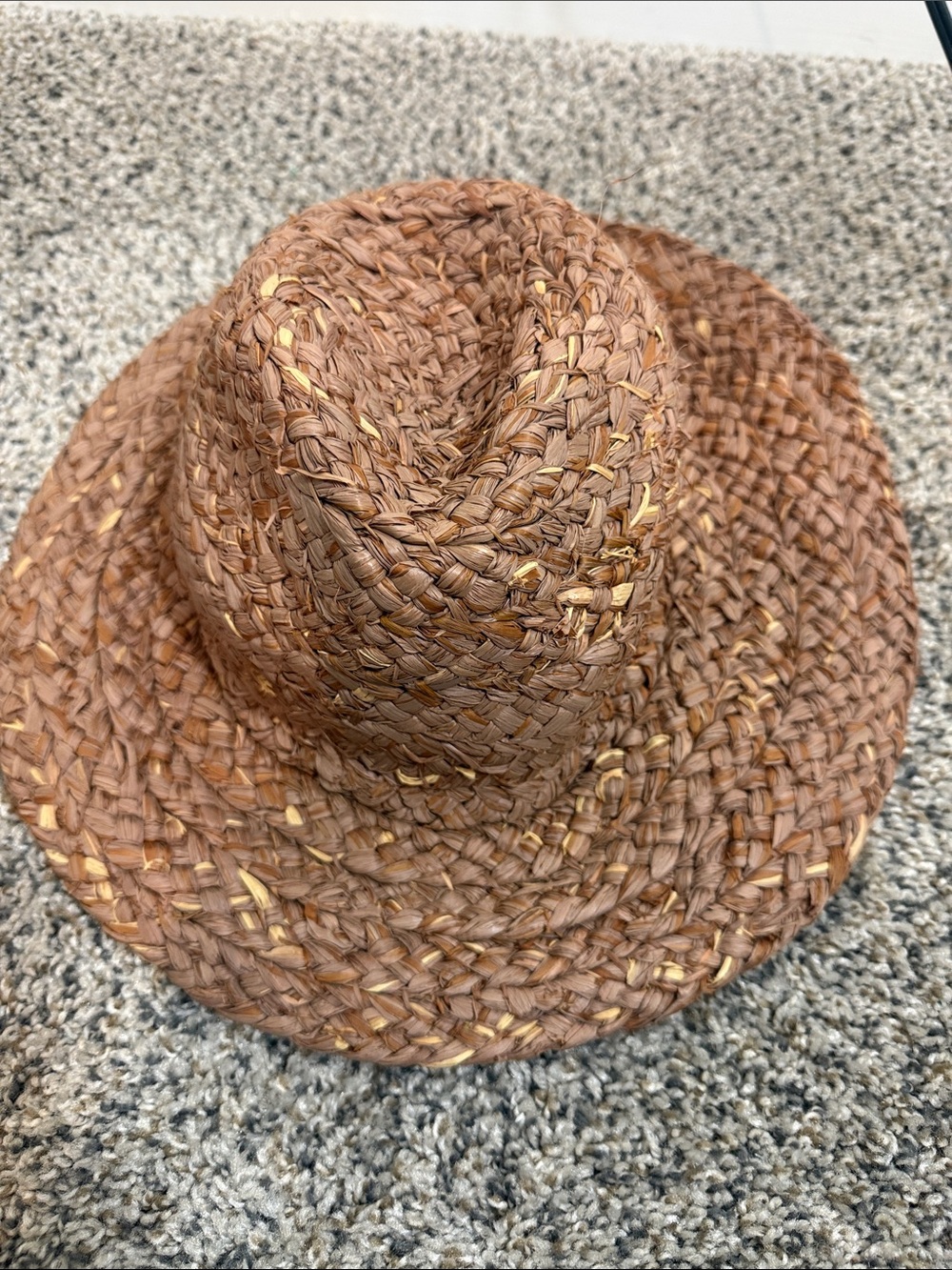 Madewell woven chunky straw hat M/L